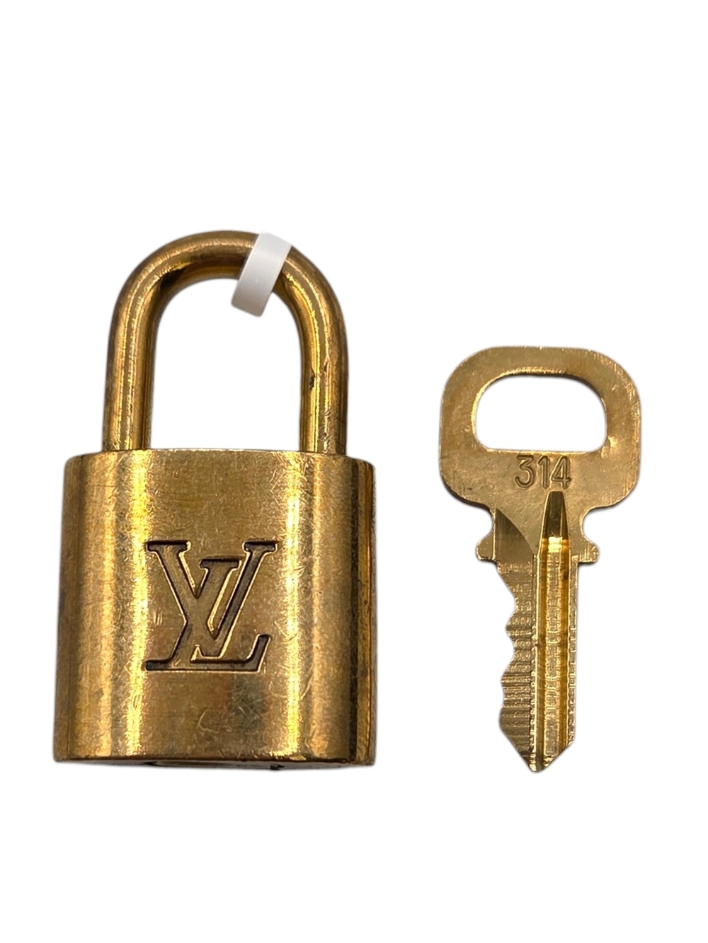 Louis Vuitton Gold Padlock and Key